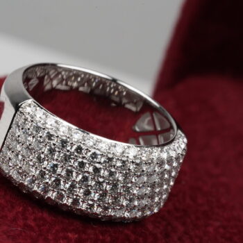 18k White Gold Diamond Half Eternity Ring